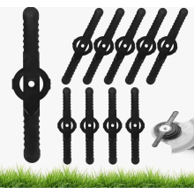 60 vervangende messen voor grastrimmers | Set van 14 cm kunststof messen