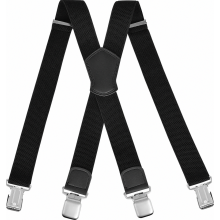 Herenbretels, extra sterk en breed met zeer stevige metalen clips, verstelbaar en elastisch, one size fits all voor mannen en vrouwen.