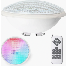 12 W LED-allasvalo, PAR56, vedenpitävä, IP68, RGBW, allasvalo, upotettava valo, 12 V DC/FAC, täysvärinen LED-kohdevalo kaukosäätimellä, 7