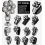7 Blade Replacement Shaver Head for Electric Razors, Universal Replacement Razor Head for Men, 7D Silver 4