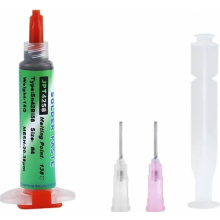 Bleifreie Lötpaste 20 g Sn42 Bi58 mit Flussmittel, Niedrigtemperatur 138 C, für BGA, SMT und SMD, präzise Spritzenform, für feine Lötarbeiten