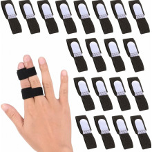 20 Stück Fingerschiene für kleinen Finger Mittelfinger und Ringfinger, verstellbare Fingerbandage zur Stabilisierung und zum Schutz, komfortabel und