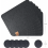 Rectangular Felt Placemats, Anthracite, 12 Pack, Wipeable Table Mats, 44 x 32 cm, Felt Coasters and Table Protectors 5