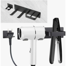 Soporte para secador de pelo sin taladrar, soporte para secadores y planchas de pelo, soporte para secador de pelo de acero inoxidable 304 para baño,