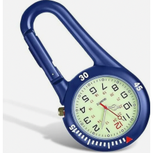 Orologio con moschettone multifunzionale – Impermeabile, orologio con moschettone luminoso per uomo e donna, infermieri, medici, paramedici, sportiv