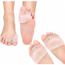 Silikónové oddeľovače prstov na všetky prsty, korekcia hallux valgus dlahou, mäkký a elastický gél, protišmyko