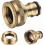 Connettore in ottone per rubinetti da 1/2" e 3/4", 3