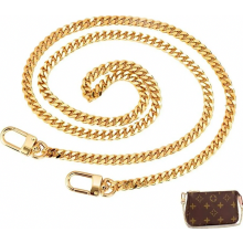 120cm Gold Metal Bag Chain Strap, Comfortable Shoulder Strap Replacement for Handbags and Crossbody Bags, Durable and Stylish