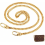 Αλυσίδα τσάντας Comforty 120cm Χρυσή, Λουρί μεταφοράς αλυσίδας, Μεταλλ 1