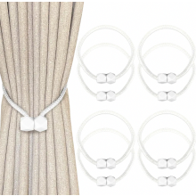 8 Stück Magnetische Vorhang-Raffhalter, Gardinenhalter und Gardinenspangen mit starker Magnetkraft für Vorhänge im Wohn- und Schlafzimmer