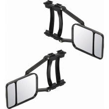 2er-Set Wohnwagenspiegel für Pkw und Bus, große Sichtfläche 12,5 x 18,5 cm, robust und sicher für Reisen