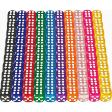 Colorful Dice Set, 100 Pack, 14mm Six-Sided Game Dice, Multi-Color Acrylic Dice for Board Games, Classroom Activities, Tabletop Play, Asso