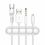 Cable Holder Clips, 5 Pack Desk Cable Organizer, Adjustable Silicone Cable Clips, White, for Home Office Cords 5