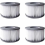4 Pack Filter Cartridges for Inflatable Pools, Improved Version, Compatible with Current Hot Tubs and Spa Systems 1