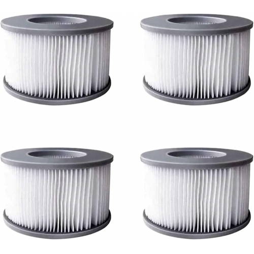 4 Pack Filter Cartridges for Inflatable Pools, Improved Version, Compatible with Current Hot Tubs and Spa Systems
