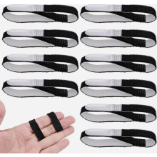 Férula para dedo en gatillo, vendaje de 10 piezas, protector de dedos ajustable para dedo medio, anular y meñique.