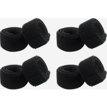 4 Piece Bicycle Trouser Clips, Elastic Hook and Loop Leg Bands for Outdoor Jogging, Cycling, Fishing, Hunting and Hiking