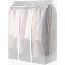 Funda para ropa de EVA de 50x100x120cm, funda protectora para prendas, con cremallera, lavable, funda protectora translúcida para vestidos.