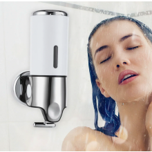 500ml Wall Mount Pump Soap Dispenser, Manual Dispenser for Hand Sanitizer, Shampoo, Shower Gel and Lotion, Refillable Container