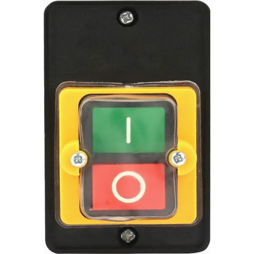 Waterproof Push Button Power Switch, AC 220V/380V 10A Single Phase/Three Phase On/Off Control Button with Enclosure for Machine Tools, Com