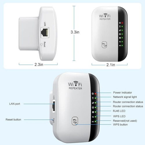 Ενισχυτής WiFi 2025 με θύρα Ethernet, επέκταση οικιακού σήματος, εύκολη εγκατά