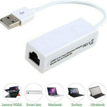 Adaptador de red USB 2.0 a Fast Ethernet 10/100 RJ45, adaptador LAN Ethernet para conexión cableada estable.