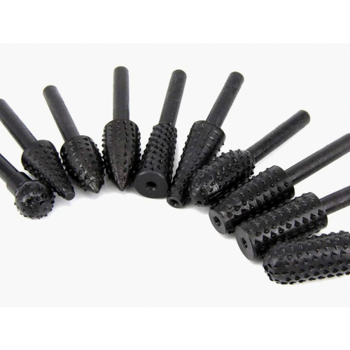 Σετ τρυπανιών σπιράλ 10 τεμαχίων για ξυλουργική, λίμες ξυλογλυ 2