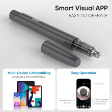 USB Rechargeable Nose Hair Trimmer for Men, Waterproof Nose and Ear Hair Trimmer, Type C Charging, Washable Design