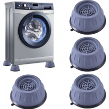 4 Piece Anti Vibration Pads for Washing Machine, Universal Non Slip Foot Mats for Washer, Dryer, Refrigerator and Table, Noise Reducing Sh