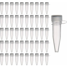 50 píosa feadán tástála plaisteacha 1.5 ml le caipín scriú, feadáin chrio plaisteacha, feadáin reoiteora saotharlainne, feadáin samplacha