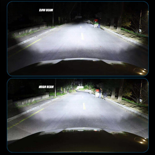 Λαμπτήρες προβολέων LED H7, εξαιρετικά φωτεινοί 6000K ψυχρό λευκό, ασύρματο 1