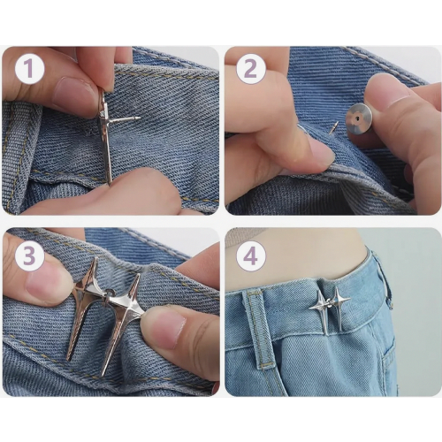 ζευγάρια καρφίτσες κουμπιών Star Jeans, αποσπώμενα σφιγκτήρες μέση 2