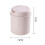 Plastic desktop mini trash can with screw cap for mini office 2