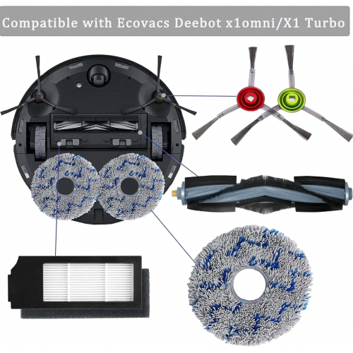 Αξεσουάρ για Ecovacs DEEBOT X1 Omni & X1 e Omni, ανταλλακτικά για ηλεκτρική 1