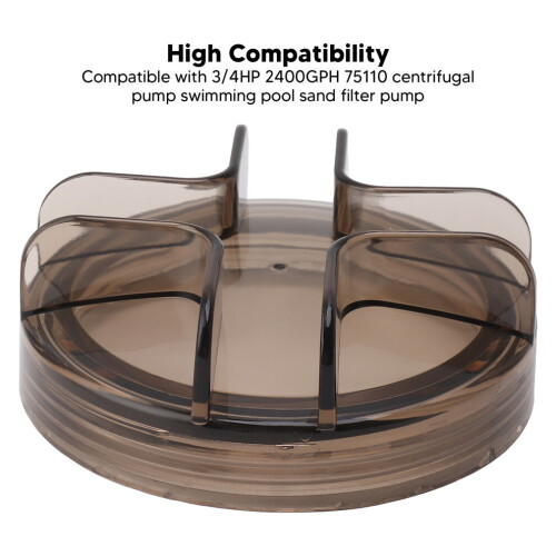 Pool Filter Lid Replacement for Sand Filter Pump, Compatible with 3/4 HP 2400 GPH 75110 Pond Pump 2
