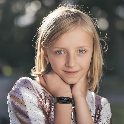 Pulseira desportiva infantil compatível com Fitbit Ace 3 e Fitbit Inspire 2, ajuste confortável e proteção completa 1