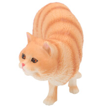 Kuschelnde Katze Figur Orange