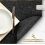 Rectangular Felt Placemats, Anthracite, 12 Pack, Wipeable Table Mats, 44 x 32 cm, Felt Coasters and Table Protectors 2