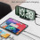 LED mirror alarm clock large digital display snooze clock dual USB charging desk clock wall clock 4