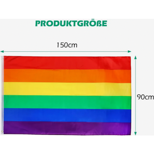 Σημαία LGBTQ, Σημαία Υπερηφάνειας, 150 * 90cm, Σημαία Ουράνιου Τόξου, Ζ 1