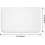 Plastic placemats, transparant, wasbaar, antislip, 40 x 30 cm (8 stuks) A 2
