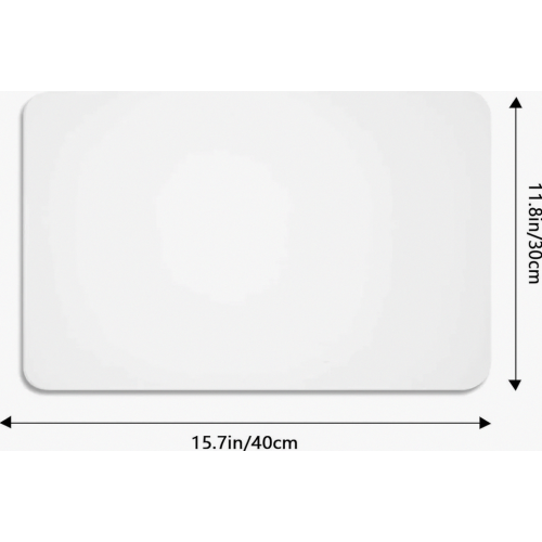 Plastic placemats, transparant, wasbaar, antislip, 40 x 30 cm (8 stuks) A 1