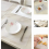 Plastic placemats, transparant, wasbaar, antislip, 40 x 30 cm (8 stuks) A 3