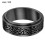 Men's Silicone Ring - 8mm carved breathable comfortable rubber wedding ring 2