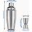 Σετ κοκτέιλ 25 oz / 750 ml, Ανοξείδωτο σέικερ κοκτέιλ με ενσωματωμένο 2
