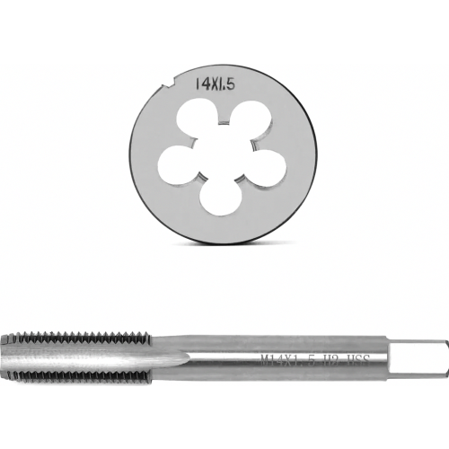 M14 x 1.5 mm Thread Tap and Die Set, Metric Fine Thread External and Internal Threading Tool for Metal Working 1