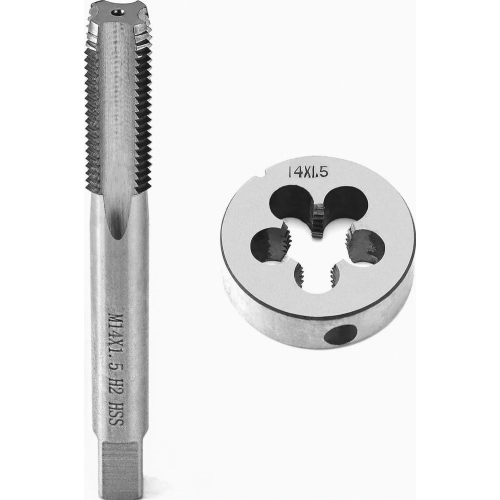 M14 x 1.5 mm Thread Tap and Die Set, Metric Fine Thread External and Internal Threading Tool for Metal Working 2