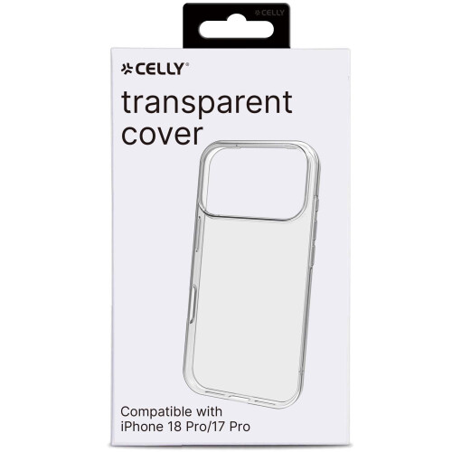 Funda transparente de TPU para iPhone 18/17 Pro