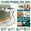 Folding TV Tray Table MDF Top Dinner Snack Side Table Living Room 66cm 4