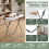 Folding TV Tray Table MDF Top Dinner Snack Side Table Living Room 66cm 7